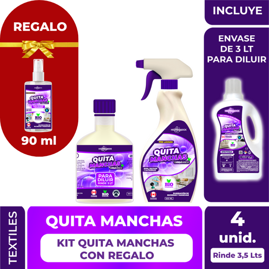 Kit Quita Manchas 3,5 Lts + Regalo quita mancha de bolsillo