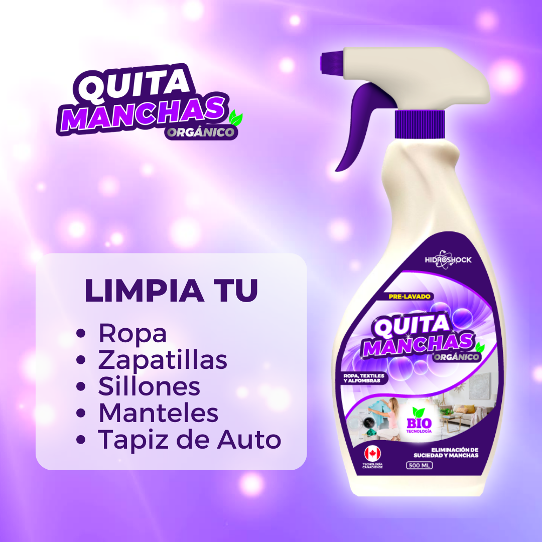 Kit Quita Manchas 3,5 Lts + Regalo multiuso 500ml y quita olor multiuso 500ml