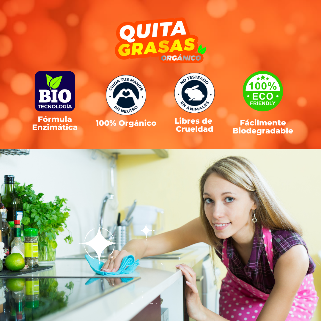 Quita Grasas Recarga rinde 3 LT (Incluye envase VACÍO de 3 LT para diluir)