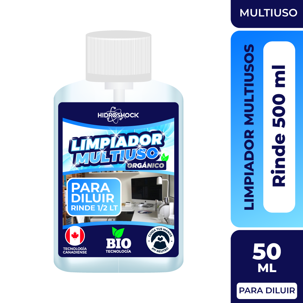 Limpiador Multiusos Recarga para Diluir (Rinde 1/2 LT)