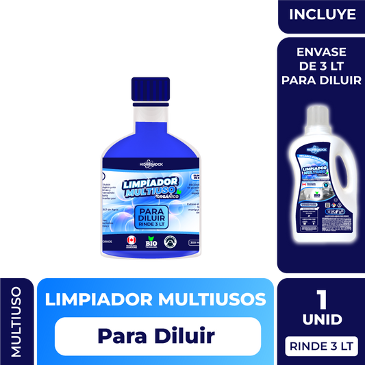 Limpiador Multiusos Recarga rinde 3 LT (Incluye envase VACÍO de 3 LT para diluir)