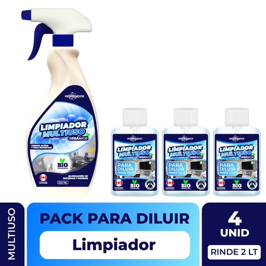 PACK Limpiador Multiusos para Diluir (Rinde 2 LT)