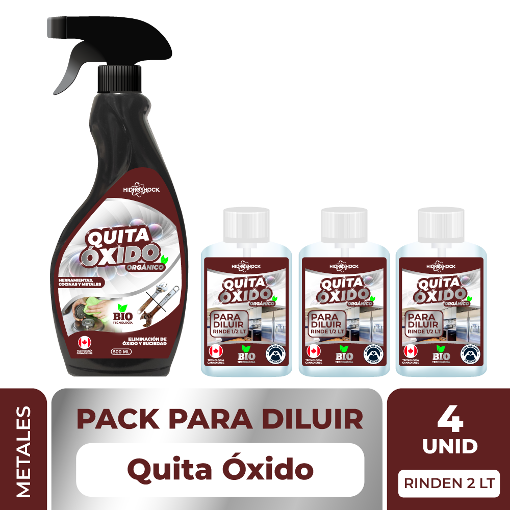 PACK Quita Óxido para Diluir (Rinde 2 LT)