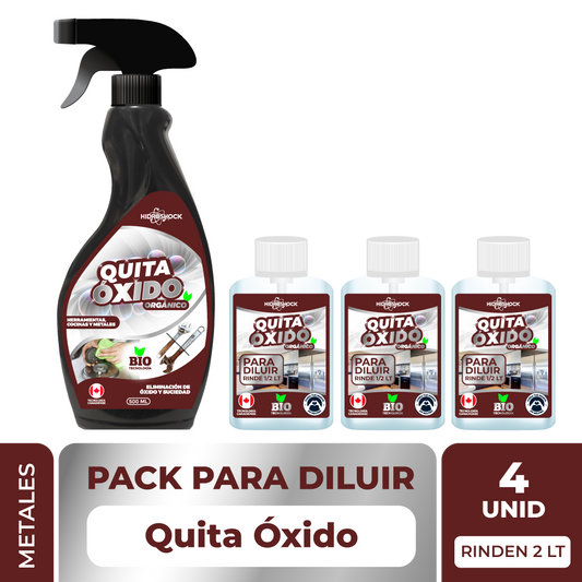 PACK Quita Óxido para Diluir (Rinde 2 LT)
