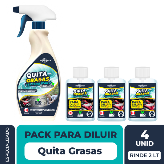 PACK Quita Grasas Especializado para Diluir (Rinde 2 LT)