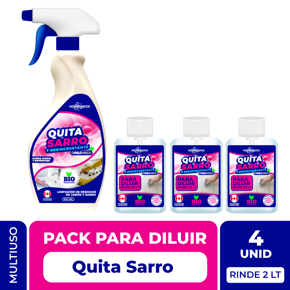 PACK Quita Sarro para Diluir (Rinde 2 LT)
