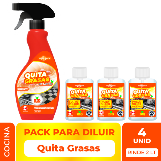 PACK Quita Grasas para Diluir (Rinde 2 LT)