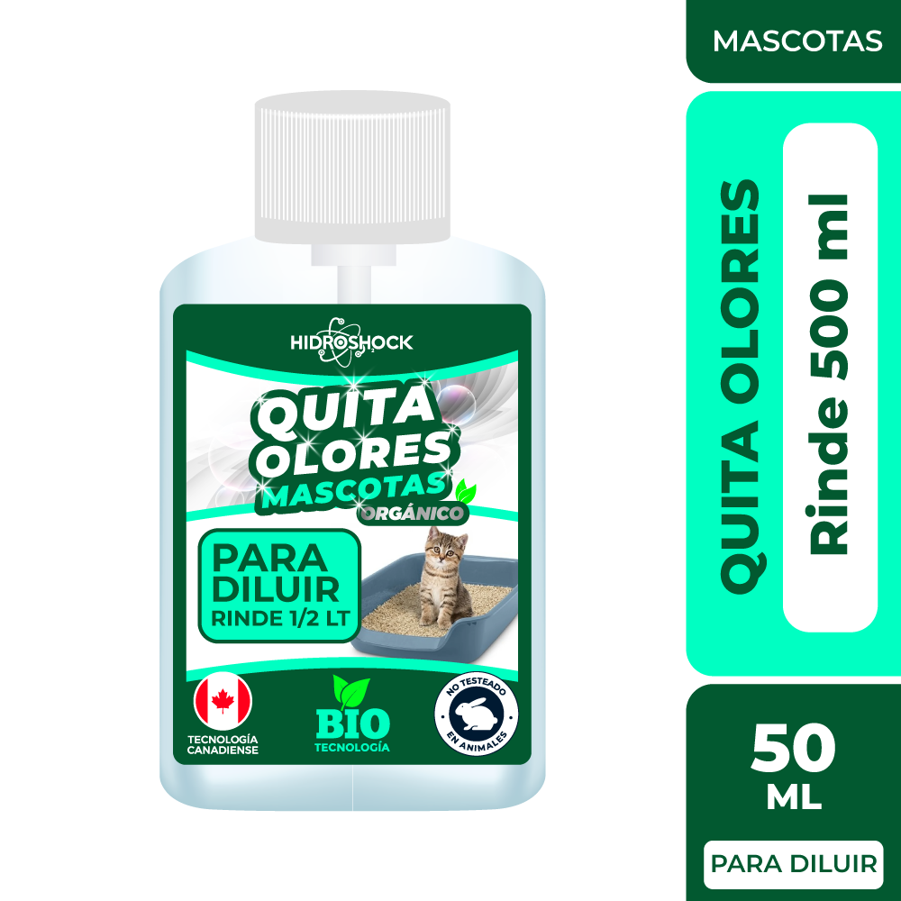 Quita Olores Mascotas Recarga para Diluir (Rinde 1/2 LT)