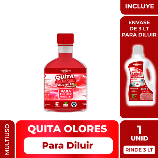 Quita Olores Multiuso Recarga rinde 3 LT (Incluye envase VACÍO de 3 LT para diluir)