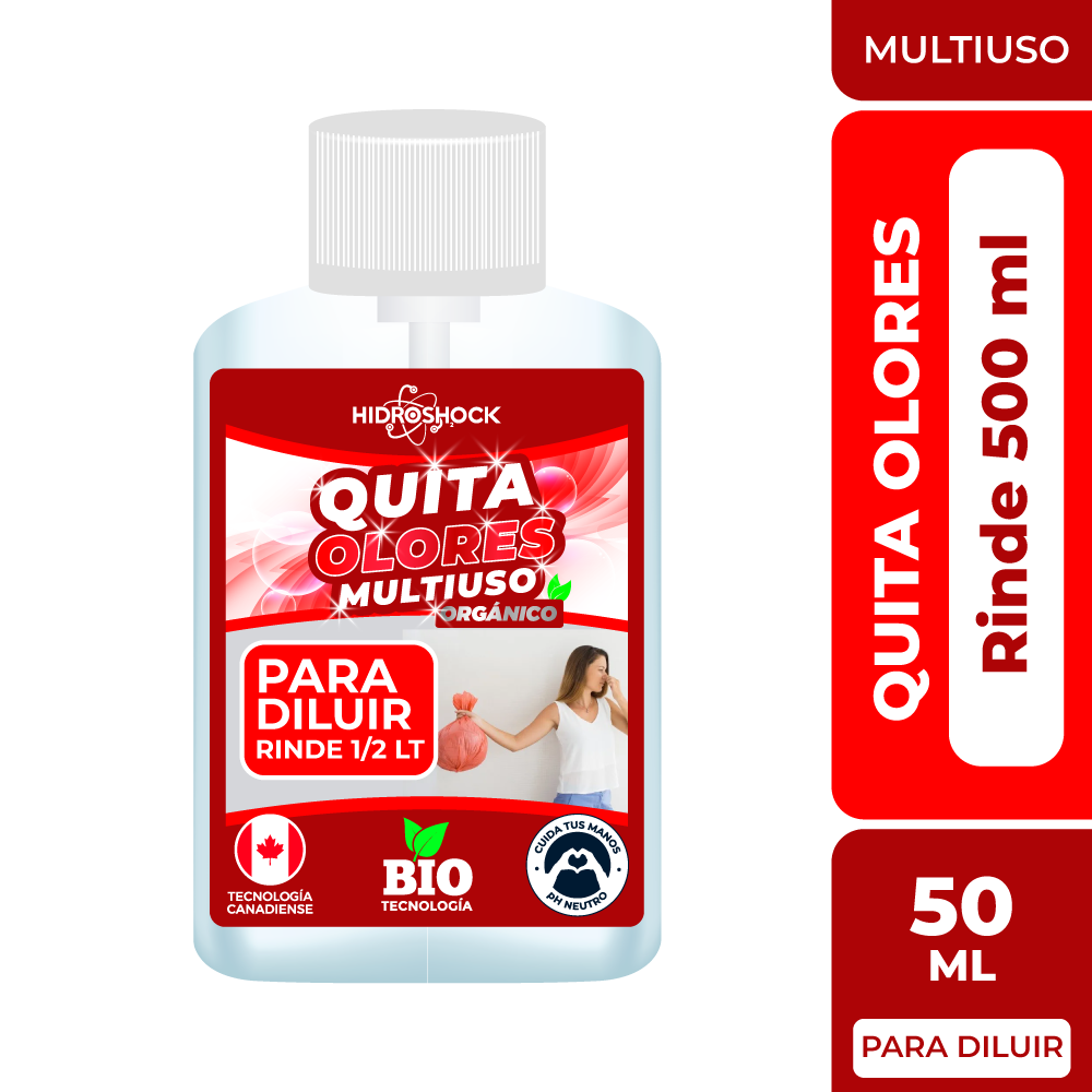 Quita Olores Multiusos para Diluir (Rinde 1/2 LT)