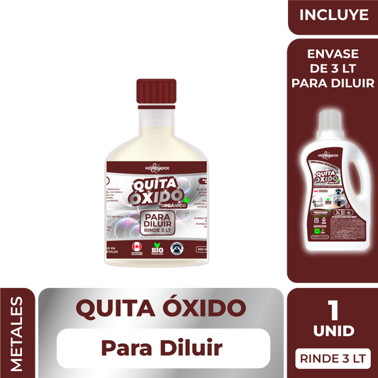 Quita Óxido Recarga rinde 3 LT (Incluye envase VACÍO de 3 LT para diluir)
