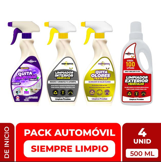 Limpieza del Automovil - Pack de Inicio